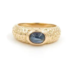 Bague Or jaune Saphir