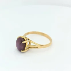 Bague Or jaune Saphir