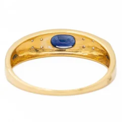 Bague Or jaune Saphir