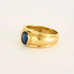 Bague Or Jaune Saphir