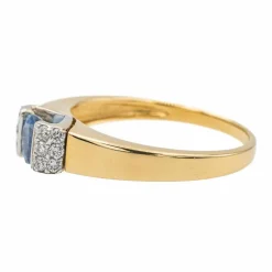 Bague Or jaune Saphir