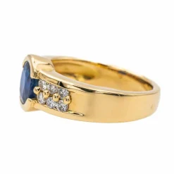 Bague Or jaune Saphir
