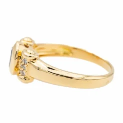 Bague Or jaune Saphir