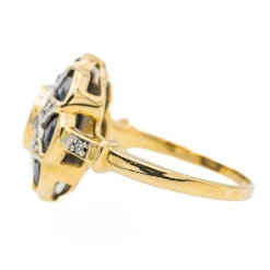Bague Or jaune Saphir
