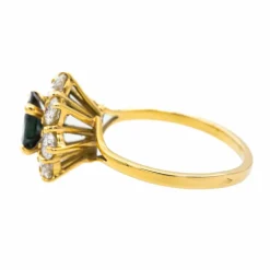 Bague Or jaune Saphir