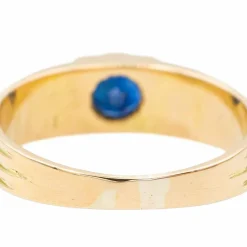 Bague Or jaune Saphir