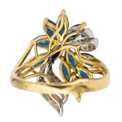 Bague Or jaune Saphir