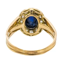 Bague Or jaune Saphir
