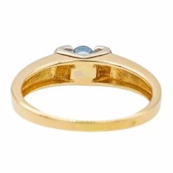 Bague Or jaune Saphir