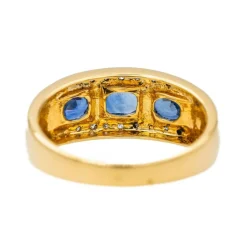 Bague Or jaune Saphir