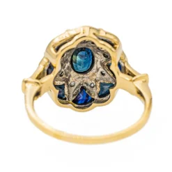 Bague Or jaune Saphir