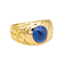 Bague Or jaune Saphir