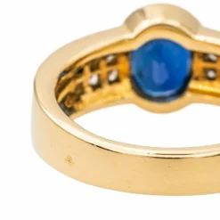 Bague Or jaune Saphir