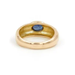 Bague Or jaune Saphir