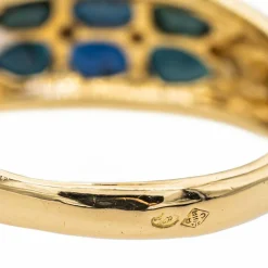 Bague Or jaune Saphir