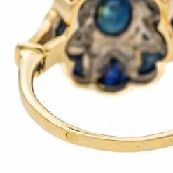 Bague Or jaune Saphir