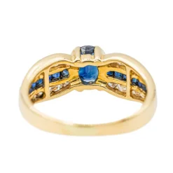 Bague Or jaune Saphir