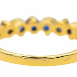 Bague Or jaune Saphir