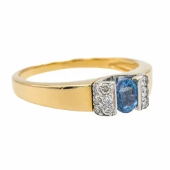 Bague Or jaune Saphir