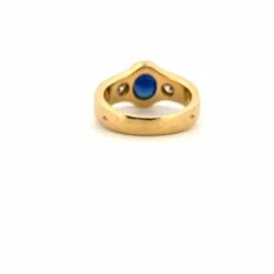 Bague Or Jaune Saphir & Diamants