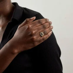 Bague Or jaune Saphir Diamants