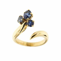 Bague Or jaune Saphirs