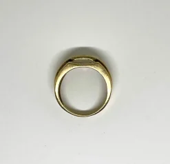 Bague or jaune saphirs et diamants