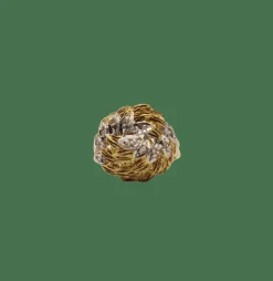 Bague or jaune sertie de diamants