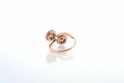 Bague or jaune sertie de diamants