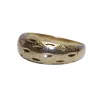 Bague Or jaune texturée