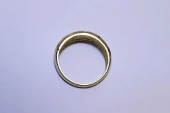Bague Or jaune texturée