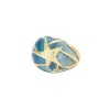 Bague or jaune étoile diamants