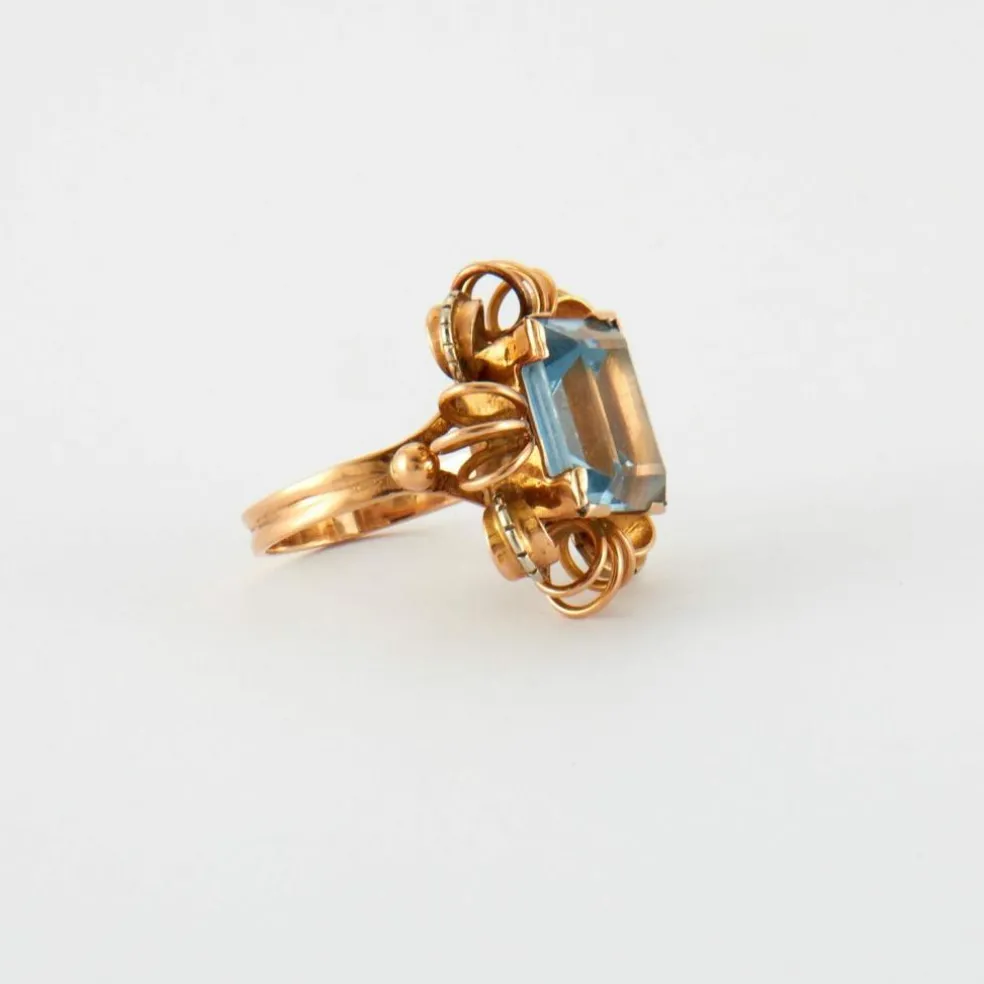 Bague Or jaune Topaze
