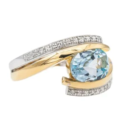 Bague Or jaune Topaze