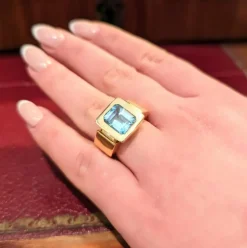 Bague Or jaune Topaze Didier Guérin