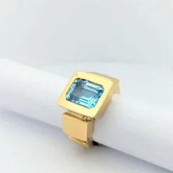Bague Or jaune Topaze Didier Guérin