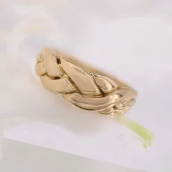 Bague or jaune tressé d'occasion