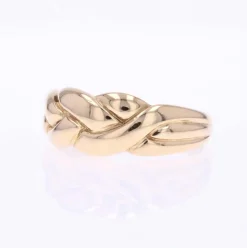 Bague or jaune tressé d'occasion