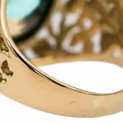 Bague Or jaune Turquoise
