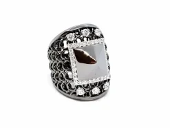 Bague Or noir Diamant