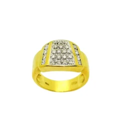 Bague Or Pavage Diamants