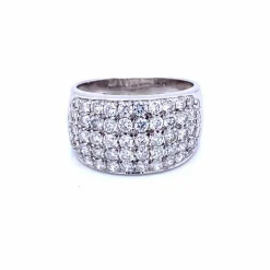 Bague Or pavée Diamants