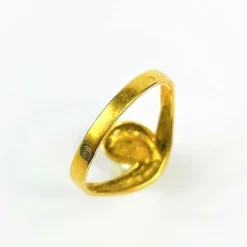 Bague Or Perle de Culture et Diamants
