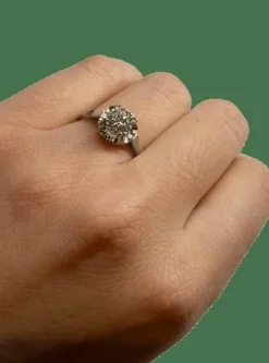 BAGUE OR PLATINE DIAMANT