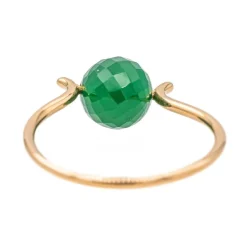Bague Or rose Agate