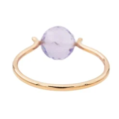 Bague Or rose Améthyste