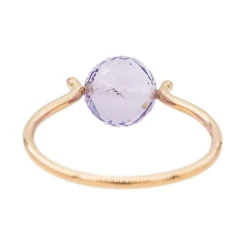 Bague Or rose Améthyste