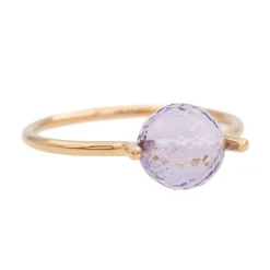 Bague Or rose Améthyste