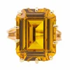 Bague Or rose Citrine