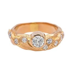 Bague Or rose Diamant